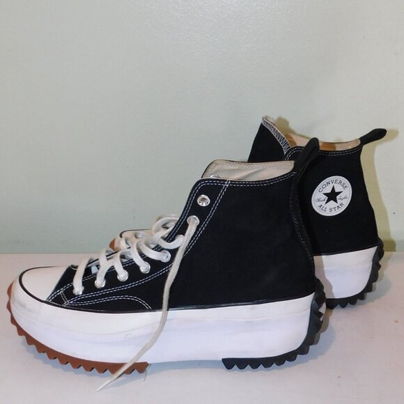 converse hi top black hike platform - Picture 1 of 4